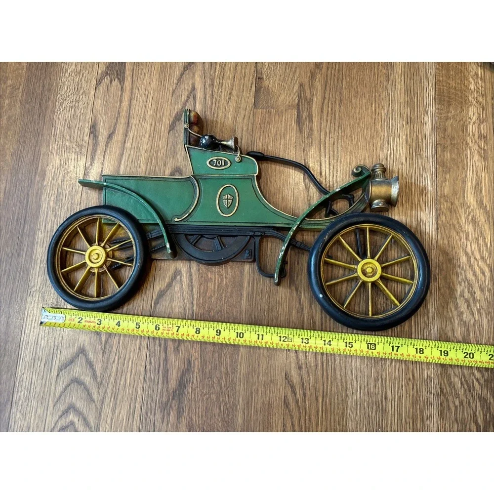 Antique Car Decor Set of 3 Vintage Sexton USA Cast Metal Plaques Wall Hangers